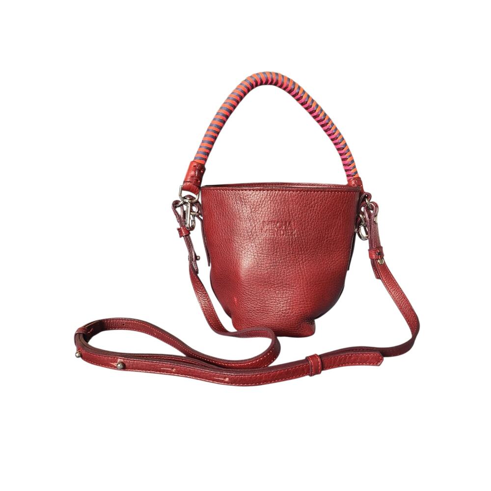 Elegant Red Leather Shoulder Bag